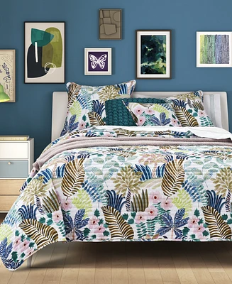 J by J Queen Bold Rainforest 3-Pc. Quilt Set