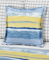 J by J Queen Bold Seashore Decorative Pillow, 18" x 18"