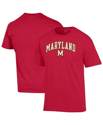 Champion Men's Red Maryland Terrapins Arch Over Logo T-Shirt
