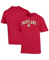 Champion Men's Red Maryland Terrapins Arch Over Logo T-Shirt