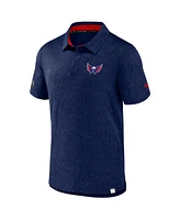 Fanatics Men's Navy Washington Capitals Authentic Pro Jacquard Polo Shirt