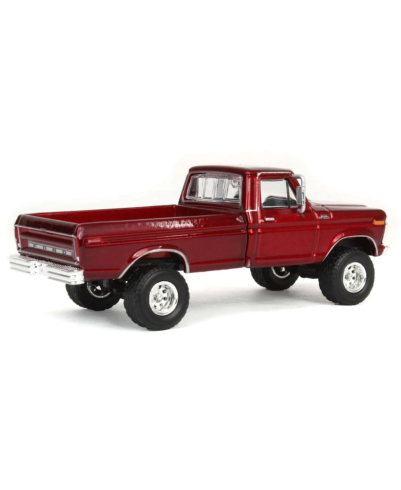1/64 Lifted 1977 Ford F-250, Red, Greenlight Dealer Exclusive