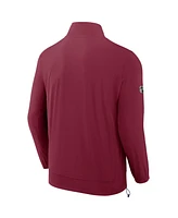 Fanatics Men's Garnet Arizona Coyotes Woven Rink Full-Zip Jacket