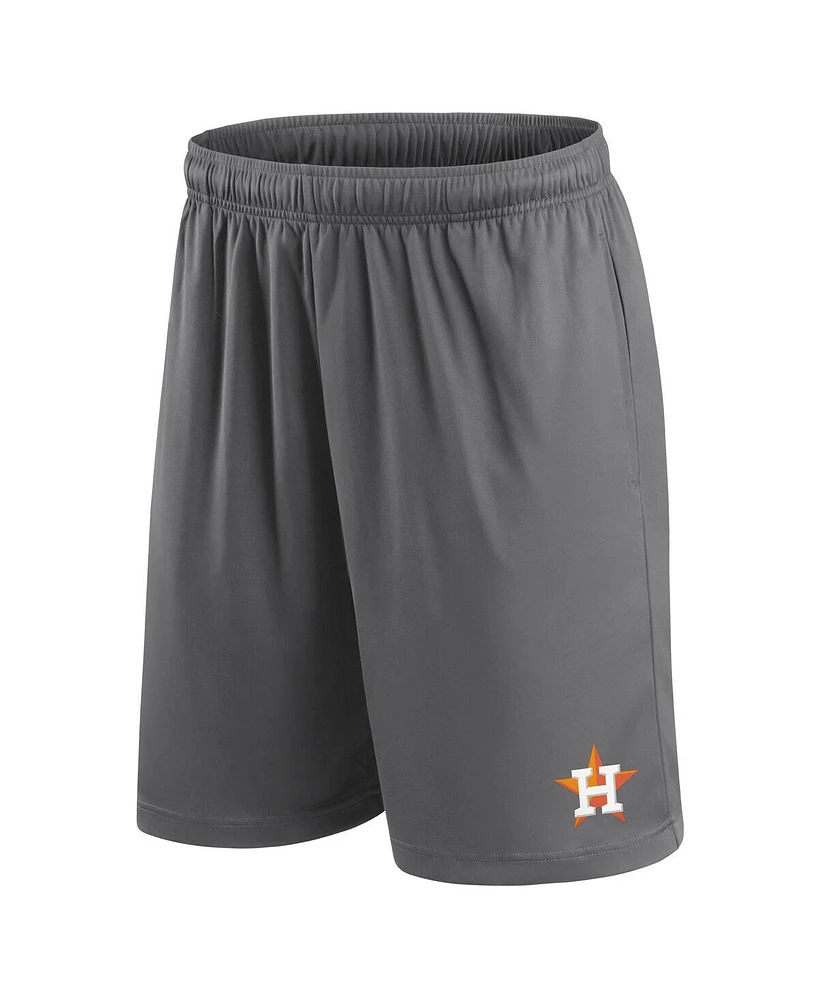 Fanatics Men's Gray Houston Astros Primary Logo Shorts