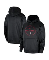 Nike Men's Black Toronto Raptors 2024/25 Spotlight On-Court Practice Performance Pullover Hoodie