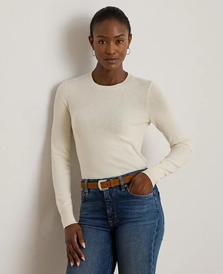 Lauren Ralph Women's Cotton-Blend Sweater