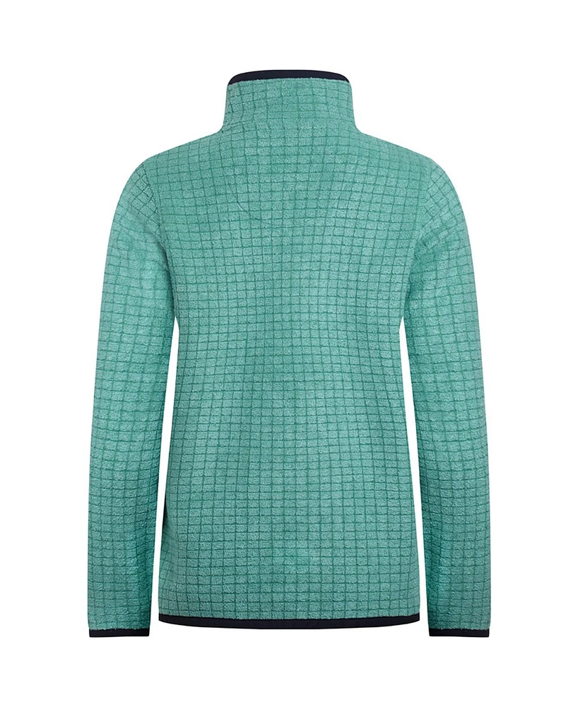 Weird Fish Women's Tilly 1/4 Zip Grid Fleece