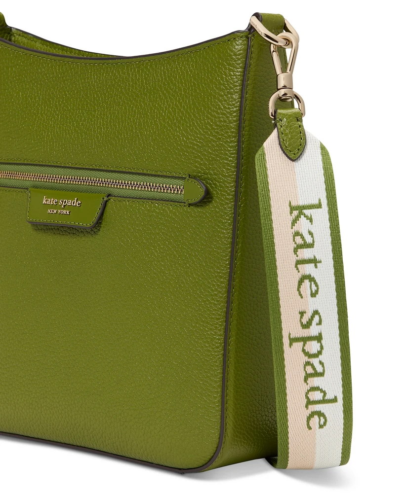 kate spade new york Hudson Small Pebbled Leather Messenger Crossbody