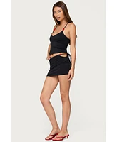 Edikted Women's Maree Bead Cut Out Mini Skirt