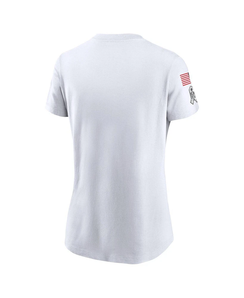 Nike Women's White Dallas Cowboys 2024 Salute to Service Legend Performance T-Shirt