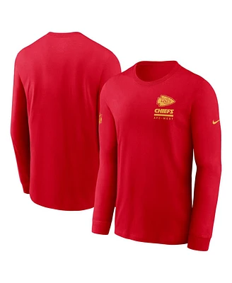 Nike Men's Kansas City Chiefs Sideline Performance Long Sleeve T-Shirt