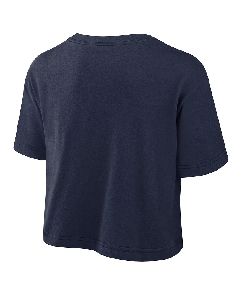 Nike Women's Navy Arizona Wildcats Athletic Prep Arch Performance Cropped T-Shirt