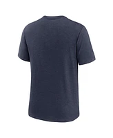 Nike Men's Heather Navy West Virginia Mountaineers Legacy Arch Tri-Blend T-Shirt