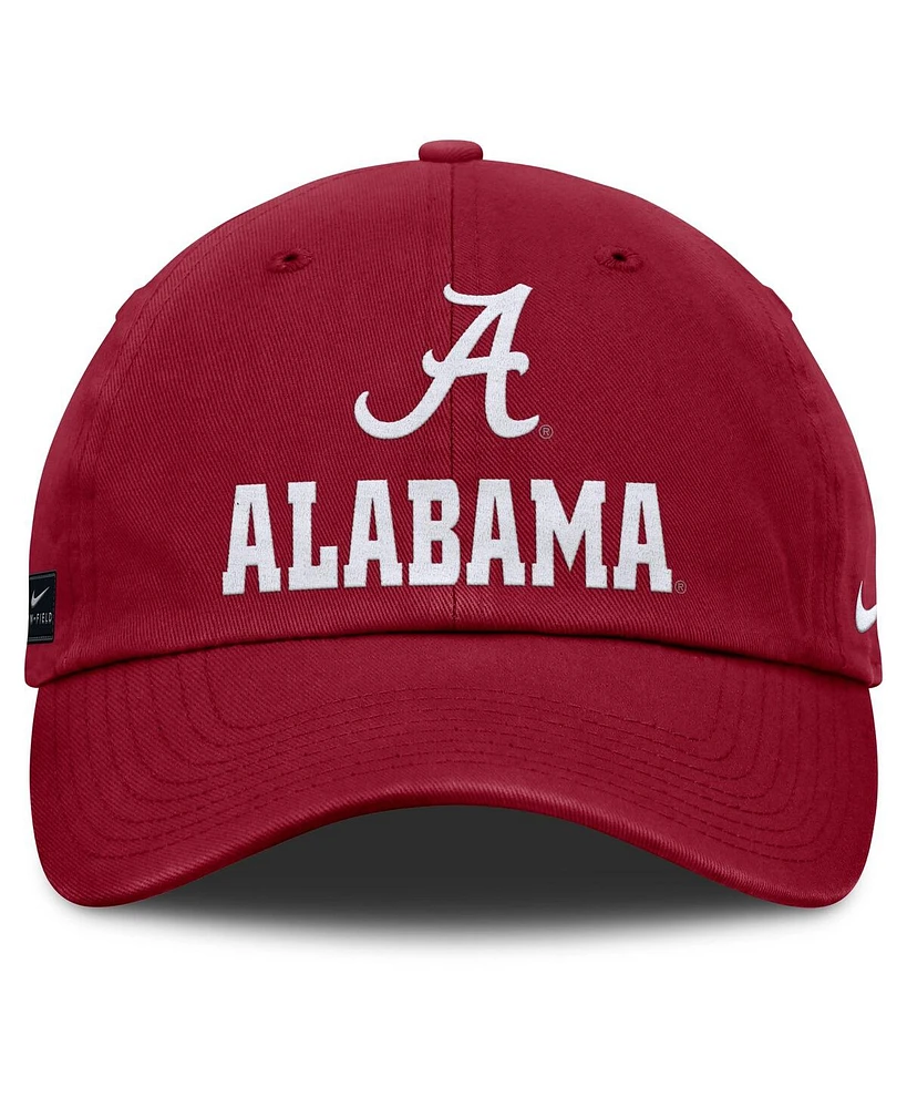 Nike Men's Crimson Alabama Crimson Tide 2025 Sideline Club Adjustable Hat