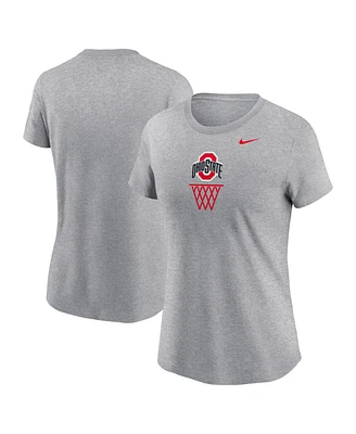 Nike Women's Heather Gray Ohio State Buckeyes Offensive Rebound T-Shirt