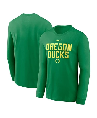 Nike Men's Green Oregon Ducks 2025 Sideline Performance Long Sleeve T-Shirt
