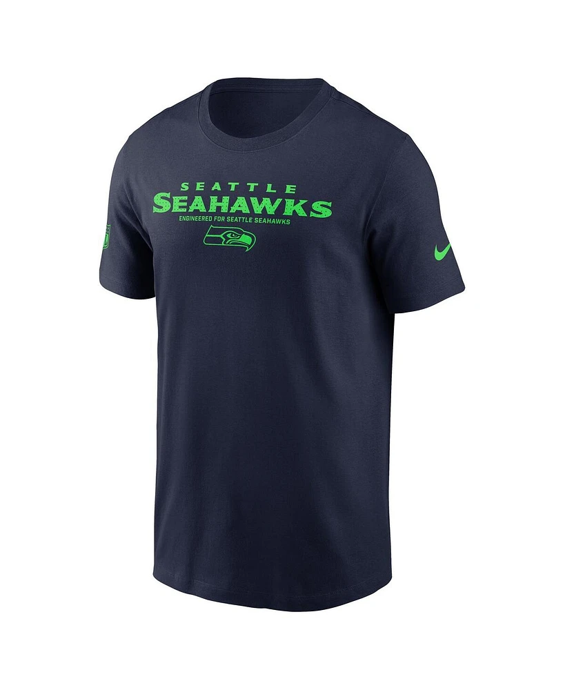 Nike Men's College Navy Seattle Seahawks Sideline Performance T-Shirt