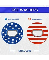 Set of 8 Replacement Washers with Bottle Opener for Washer Toss Pitching Lawn Game