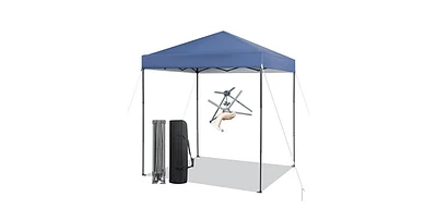 6.6 x 6.6 Feet Outdoor Pop-up Canopy Tent with Upf 50+ Sun Protection