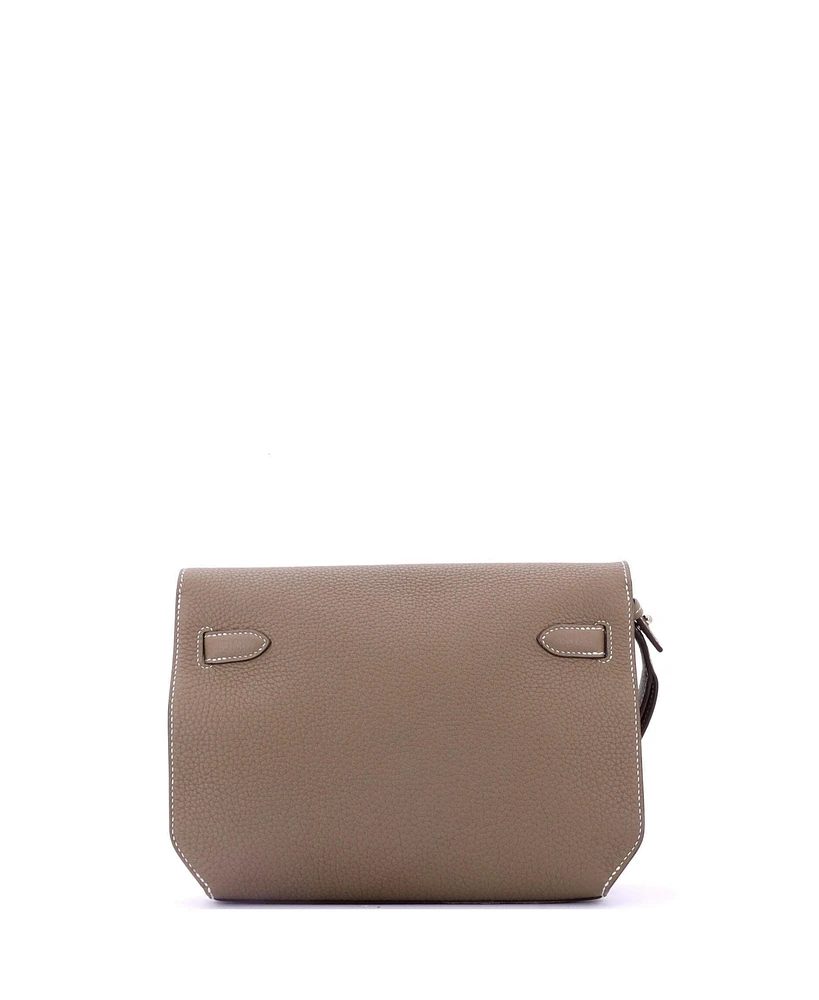 Pre-Owned Hermes 25 Kelly Depeches Pouch Togo