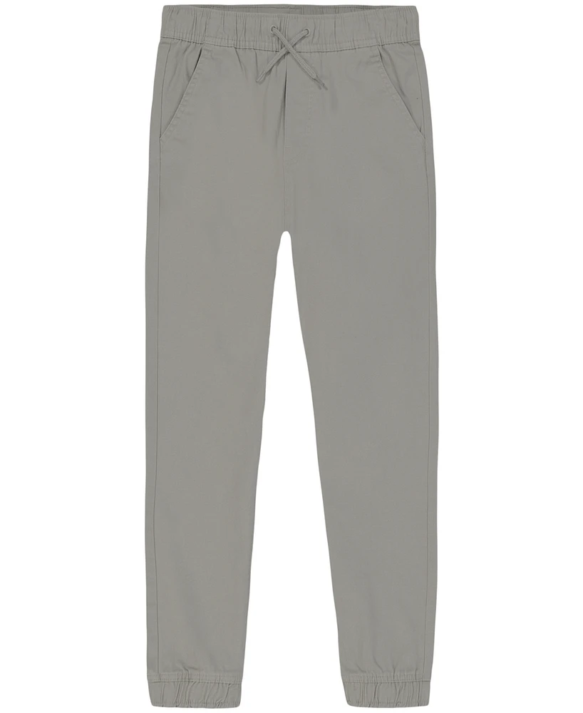 Nautica Big Boys Uniform Evan Tapered-Fit Stretch Joggers with Reinforced Knees