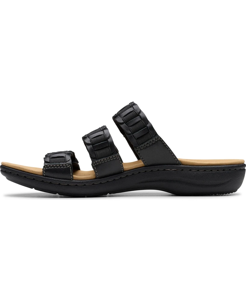 Clarks Collection Women's Laurieann Hope Slip-On Flat Sandals