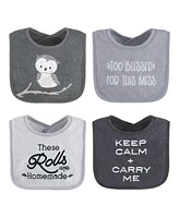 The Peanutshell Baby Girls Terry Bibs, 16 Pack for Feeding, Teething, or Drooling Foods/Neutral Theme