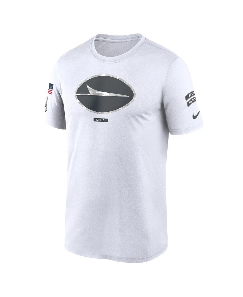 Nike Men's White New York Jets 2024 Salute to Service Legend Performance T-Shirt