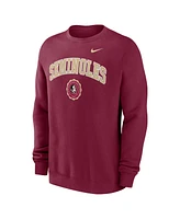 Nike Men's Garnet Florida State Seminoles Arched Seal Pullover Sweatshirt