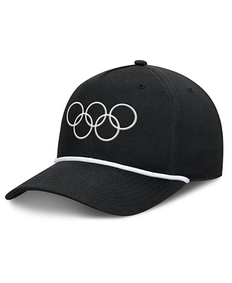 Fanatics Men's Black Olympic Games Podium A-Frame Adjustable Hat