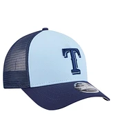 New Era Men's Light Blue/Navy Texas Rangers 2-Tone Color Pack 9FORTY M-Crown A-Frame Adjustable Hat
