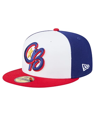 New Era Men's White/Red Kannapolis Cannon Ballers Authentic Collection 59FIFTY Fitted Hat