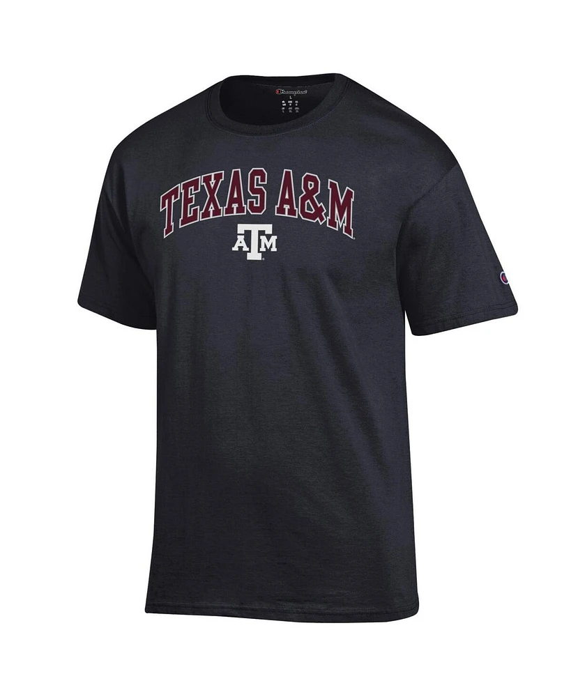 Champion Men's Black Texas A&M Aggies Arched Logo T-Shirt