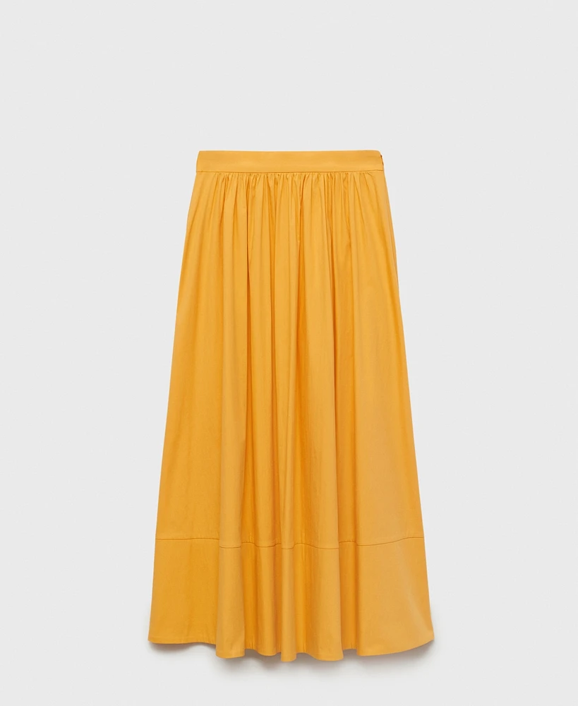 Mango Women's Long Gathered Skirt