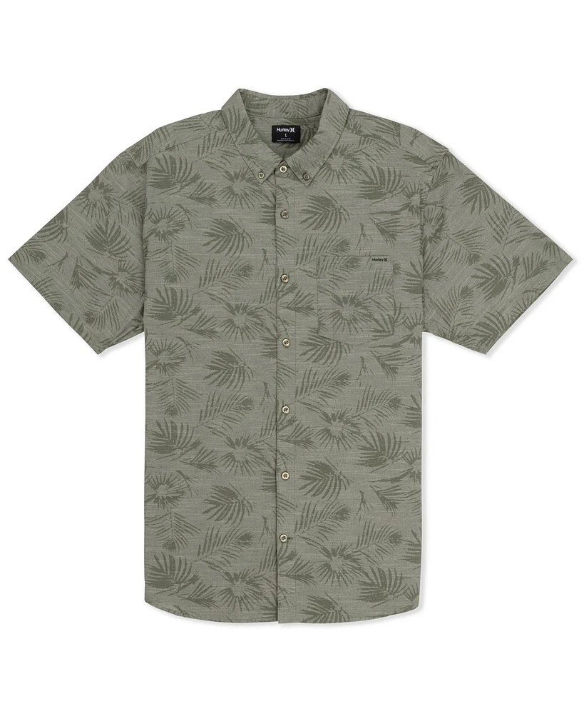 Hurley Men's One and Only Stretch Print Short Sleeve Shirt