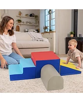 Slickblue Kids Climb and Crawl Foam Play Set Soft Blocks for Indoor Play