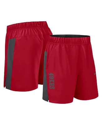 Nike Men's Scarlet San Francisco 49ers Woven Victory Performance Shorts