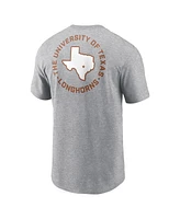 Nike Men's Heather Gray Texas Longhorns Campus 2-Hit T-Shirt