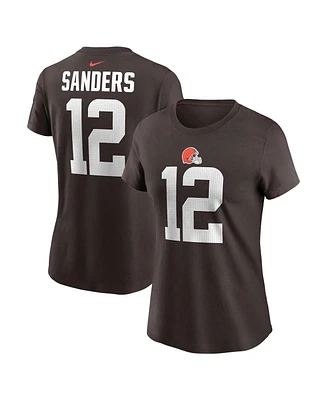 Nike Women's Shedeur Sanders Cleveland Browns 2025 Nfl Draft Name Number T-Shirt