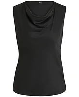 Boss by Hugo Women's Sleeveless Cowl-Neck Silk Blouse