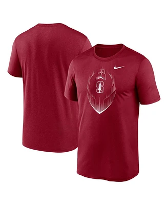 Nike Men's Cardinal Stanford Primetime Legend Icon Performance T-Shirt