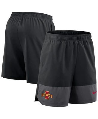 Nike Men's Black Iowa State Cyclones 2025 Sideline Performance Shorts