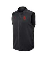Nike Men's Black Usc Trojans Primetime Victory Performance Full-Zip Vest