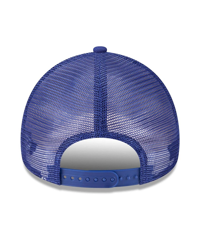 New Era Men's Royal Texas Rangers 2025 Big League Chew A-Frame 9FORTY Adjustable Trucker Hat