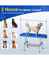 Streamdale Furniture Lehuocw 45" Grooming Table, Adjustable, Foldable, 330lb Capacity - Blue