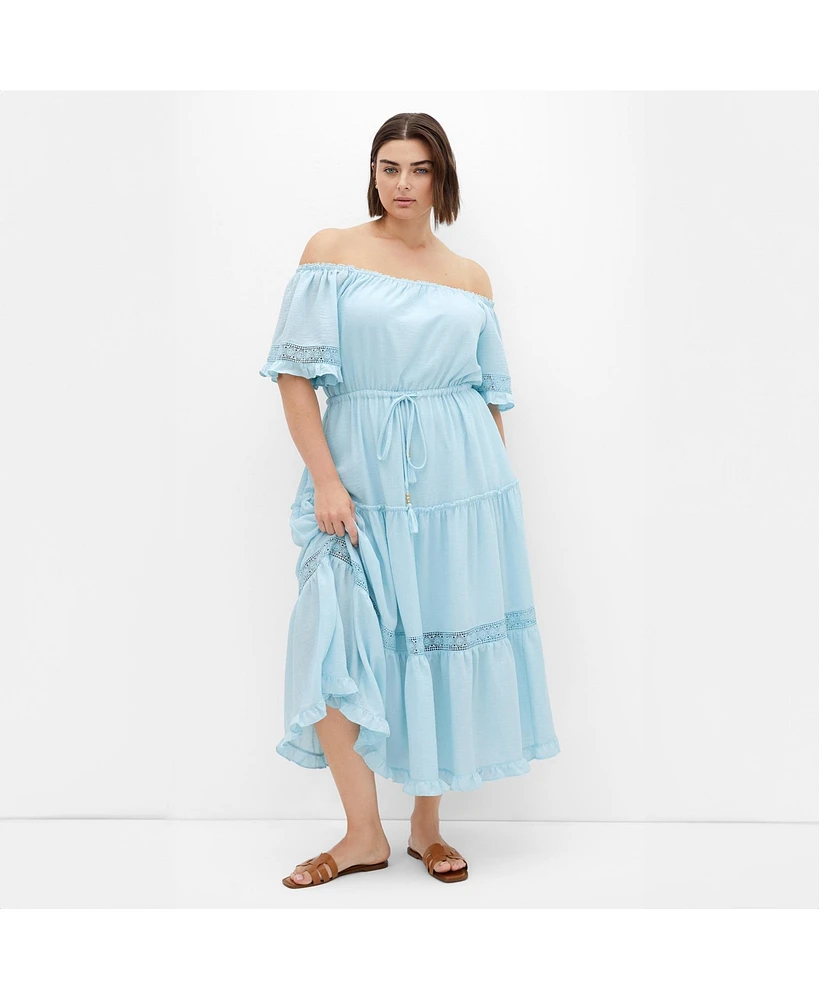 City Chic Women's Angel Midi Dress