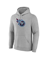 Fanatics Men's Heather Gray Tennessee Titans Deliver Fleece Pullover Hoodie