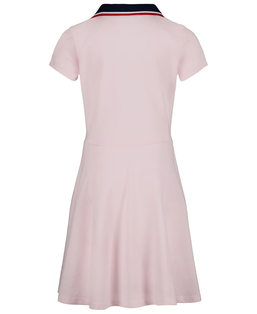 Tommy Hilfiger Toddler and Little Girls Johnny Collar Solid Polo Dress