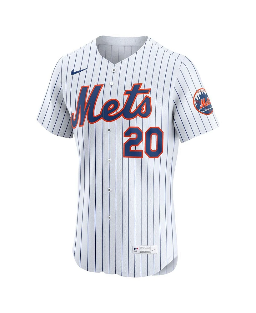 Nike Men's Pete Alonso White New York Mets Home Elite Player Jersey
