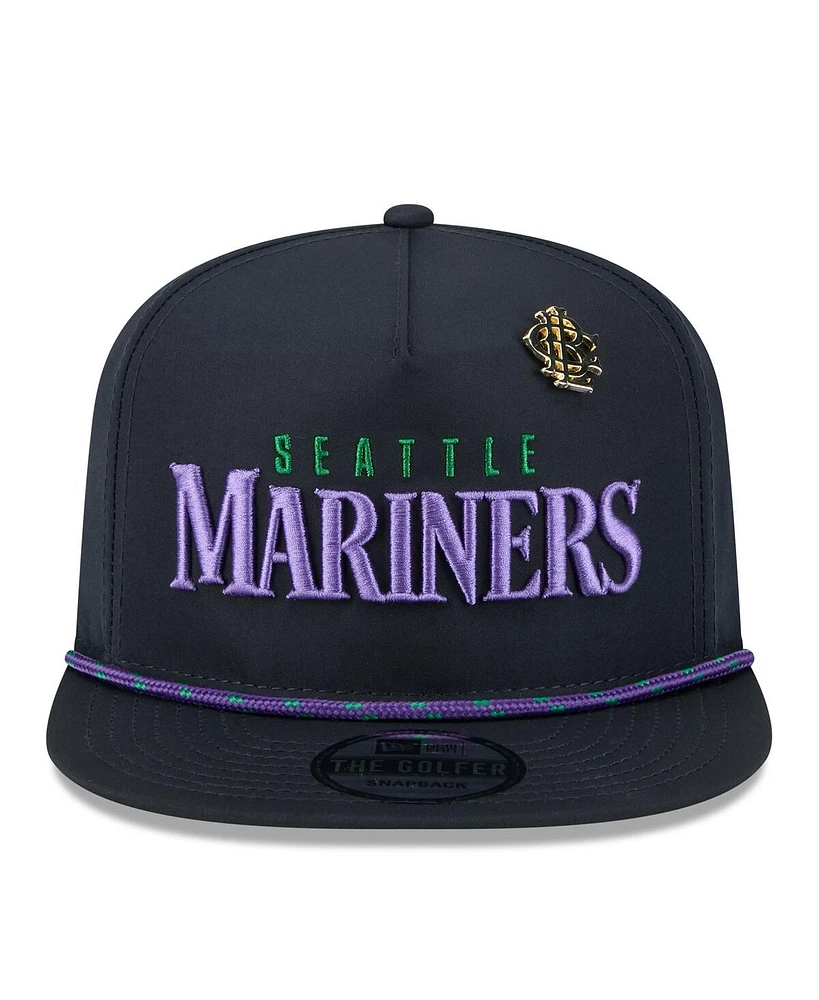 New Era Men's Navy Seattle Mariners 2025 Big League Chew Golfer Snapback Hat